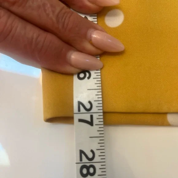 #338 Styling Yellow Polka Dot Ankle Pants (like New) - Picture 6 of 8